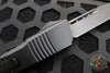 Microtech Combat Troodon OTF Knife- Single Edge- Shadow Edition- Black Handle- Black DLC Blade- Carbon Fiber Button 143-1 DLCTSH
