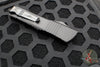 Microtech Combat Troodon OTF Knife- Single Edge- Shadow Edition- Black Handle- Black DLC Blade- Carbon Fiber Button 143-1 DLCTSH