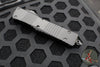 Microtech Combat Troodon OTF Knife- Single Edge- Shadow Edition- Black Handle- Black DLC Blade- Carbon Fiber Button 143-1 DLCTSH