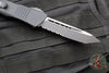 Microtech 2019 Combat Troodon OTF Knife- Tanto Edge- Black Handle- Black Part Serrated Blade 144-2 T