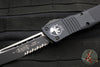 Microtech 2019 Combat Troodon OTF Knife- Tanto Edge- Black Handle- Black Part Serrated Blade 144-2 T