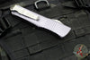 Microtech 2019 Combat Troodon OTF Knife- Tanto Edge- Gray Handle- Satin Full Serrated Blade 144-6 GY