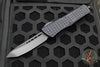 Microtech Combat Troodon OTF Knife- Delta- Frag- Tanto Edge- Black Handle- Black DLC Blade And HW 144D-1 DLC-1FR-DLC SN015