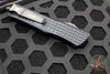Microtech Combat Troodon OTF Knife- Delta- Frag- Tanto Edge- Black Handle- Black DLC Blade And HW 144D-1 DLC-1FR-DLC SN015