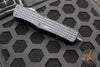 Microtech Combat Troodon OTF Knife- Delta- Frag- Tanto Edge- Black Handle- Black DLC Blade And HW 144D-1 DLC-1FR-DLC SN015
