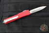 Microtech UTX-70 OTF Knife- Double Edge- Red Handle- Stonewash Blade 147-10 RD