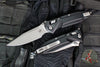 Microtech Socom Delta- Ram-Lok- Spear Point- Black Anodized Aluminum Handle- Apocalyptic Finished Plain Edge Blade 159RL-10 AP