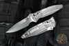 Marfione Select Socom Delta- Ram-Lok- Spear Point- Stonewash Finished Titanium Handle- Stonewash Finished Plain Edge Blade- Blue Titanium Accents 159RL-10 SMS3