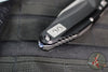 Microtech Socom Delta- Ram-Lok- Spear Point- Black Anodized Aluminum Handle- Stonewash Finished Plain Edge Blade 159RL-10