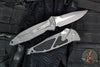 Microtech Socom Elite- Signature Series- Manual Folder- Spear Point Edge- Natural Clear Finished Handle- Apocalyptic Blade 160-10 APNCSS