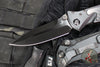 Microtech Socom Elite- Manual Folder- Spear Point- Shadow Edition- Black Handle- Carbon Fiber Inlay- Black DLC Blade 160-1 DLCTCFISS