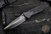 Microtech Socom Elite- Manual Folder- Spike Grind- Shadow Edition- Black Handle- DLC Blade 160-1 DLCTSSH