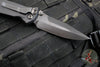 Microtech Socom Elite- Manual Folder- Spike Grind- Shadow Edition- Black Handle- DLC Blade 160-1 DLCTSSH