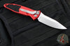 Microtech Socom Elite- OTS Auto- Single Edge- Red Handle- Stonewash Blade 160A-10 RD