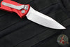 Microtech Socom Elite- OTS Auto- Single Edge- Red Handle- Stonewash Blade 160A-10 RD