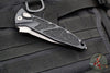 Microtech Socom Elite Auto (OTS)- Single Edge- Black Handle- Apocalyptic Part Serrated Blade 160A-11 AP