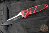 Microtech Socom Elite- (OTS) Auto- Single Edge- Red Handle- Black Blade 160A-1 RD