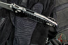 Microtech Socom Elite- Ram-Lok Manual Folder- Single Edge- Black Frag Pattern Handle- Apocalyptic Blade 160RL-10 APFR