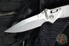 Microtech Socom Elite- Ram-Lok Manual Folder- Single Edge- Marfione Select- Stonewash Finished Smooth Titanium Handle- Stonewash Blade 160RL-10 SMS1
