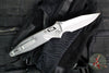 Microtech Socom Elite- Ram-Lok Manual Folder- Single Edge- Marfione Select- Stonewash Finished Smooth Titanium Handle- Stonewash Blade 160RL-10 SMS1
