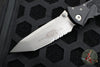 Microtech Socom Elite- Manual Folder- Tanto Edge- Black Handle- Apocalyptic Part Serrated Blade 161-11 AP
