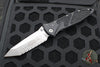 Microtech Socom Elite- Manual Folder- Tanto Edge- Black Handle- Stonewash Full Serrated Blade 161-12