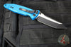 Microtech Socom Elite- Manual Folder- Tanto Edge- Blue Handle- Black Blade 161-1 BL