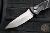 Microtech Socom Elite OTS Knife- Tanto Edge- Black Handle- Apocalyptic Part Serrated Blade 161A-11 AP