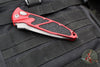 Microtech Socom Elite OTS Knife- Tanto Edge- Red Handle- Apocalyptic Full Serrated Blade 161A-12 APRD