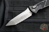Microtech Socom Elite OTS Knife- Tanto Edge- Black Handle- Apocalyptic Full Serrated Blade 161A-12 AP