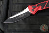Microtech Socom Elite- Auto (OTS)- Tanto Edge- Red Handle- Black Blade 161A-1 RD