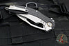 Microtech Matrix- Titanium And Carbon Fiber Handle- Bead Blast Finished Full Serrated Blade- Bronze Titanium Pivot Collar 165C-9 CFTI