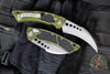 Microtech Hawk Karambit- Out The Side (OTS) Auto- OD Green Handle- Apocalyptic Blade 166-10 APOD