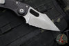 Microtech Stitch- OTS Auto Knife- Black Handle- Apocalyptic Part Serrated Blade 169-11 AP