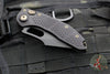 06/2017 SN032 Original Run Microtech Stitch OTS Auto Knife- Black Handle- Black DLC Blade- Bronze Hardware 169-1 DLC