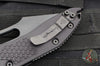 Microtech Stitch OTS Auto Knife- Shadow Edition- Black Handle- Black DLC Sterile Blade- Deep Etched Clip Logo 169-1 DLCTSH