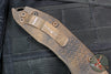 Microtech Stitch OTS Auto Knife- Plague Outbreak Finished Handle- Plague Finished Black Plain Edge Blade 169-1 PLOBS