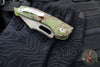 Microtech Stitch OTS Auto Knife- Outbreak Finished Handle- Outbreak Black Part Serrated Blade 169-2 OBS