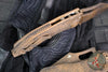 Microtech Stitch OTS Auto Knife- Plague Outbreak Finished Handle- Plague Finished Black Part Serrated Blade 169-2 PLOBS