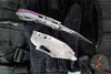 Microtech Stitch RAM LOK Knife- MINI- Marfione Select- Smooth Stonewash Finished Titanium Handle- Stonewash Blade- Purple Titanium Accents 169MRL-10 MS3