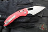 Microtech Stitch RAM LOK Knife- Red Fluted Aluminum Handle- Apocalyptic Blade 169RL-10 APFLRD