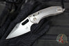 Marfione Select Stitch RAM LOK Knife- Smooth Stonewash Titanium Handle- Stonewash Blade- Flamed Backstrap 169RL-10 MS4