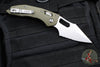 Microtech Stitch RAM LOK Knife- OD Green Fluted G-10 Handle- Stonewash Part Serrated Blade 169RL-11 FLGTOD
