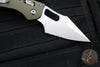 Microtech Stitch RAM LOK Knife- OD Green Fluted G-10 Handle- Stonewash Part Serrated Blade 169RL-11 FLGTOD
