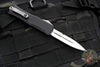 Microtech Hera II OTF Knife- MINI- Bayonet Edge- Black Handle- Stonewash Blade 1701M-10