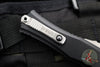 Microtech Hera II OTF Knife- MINI- Bayonet Edge- Black Handle- Stonewash Blade 1701M-10