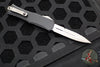 Microtech Hera II OTF Knife- MINI- Bayonet Edge- Black Handle- Apocalyptic Full Serrated Blade 1701M-12 AP