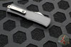 Microtech Hera II OTF Knife- MINI- Bayonet Edge- Black Handle- Apocalyptic Full Serrated Blade 1701M-12 AP