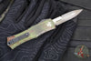 Microtech Hera II OTF Knife- MINI- Bayonet Edge- OUTBREAK Green Handle- Outbreak Black Blade 1701M-1 OBDS