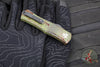 Microtech Hera II OTF Knife- MINI- Bayonet Edge- OUTBREAK Green Handle- Outbreak Black Blade 1701M-1 OBDS